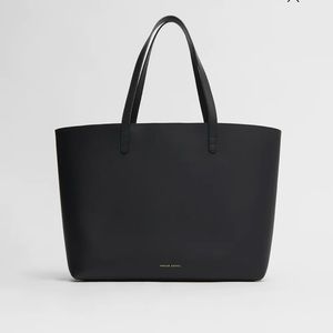 Mansur Gavriel large tote in black w/ detachable pouch
